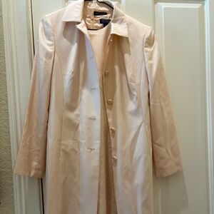 VINTAGE 90s ANN TAYLOR SATIN DRESS & JACKET SET